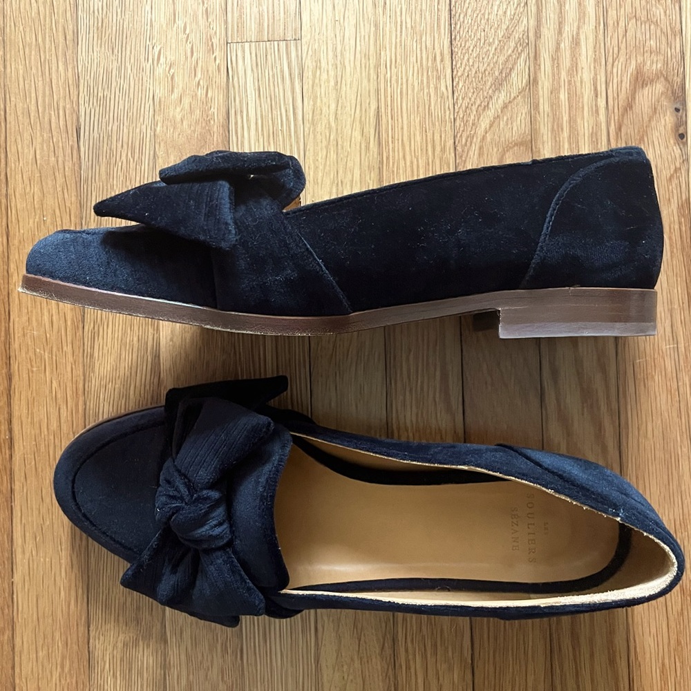 Sezane Noelie Velvet Loafer